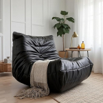 Must, Bean Bag Diivan p&otilde;randas diivan &Uuml;ksik diivan, p&otilde;randatool seljatoega, mugav laisk diivan, kondita diivanitool, siseruumide lugemistool, mugav istmepadi magamistuppa, elutuppa, elutuppa