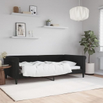 ZEYUAN 354255 P&auml;evavoodi Must 100 x 200 cm Sametne diivanvoodi P&auml;evavoodi Diivanvoodi Diivanvoodi Noorte voodiraam Voodi Diivanvoodi