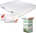 Evergreenweb ortopeediline vesivahtmadrats, k&otilde;rge 20 cm + m&auml;luvahupadi, valmistatud purustatud m&auml;luvahust, hingav, h&uuml;poallergeenne, ergonoomiline, 100% Made in Italy, Fashion
