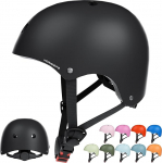 KORIMEFA Kinder Fahrradhelm Skaterhelm f&uuml;r 3-13 Jahre Jungen M&auml;dchen mit Knie-, Handgelenk- und Ellbogenpolster-Set, Kinderhelm Helm f&uuml;r Fahrrad Roller Skateboard Laufrad Klettern