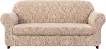 Housse de canap&eacute; Damask diivanikatted komplekt, 2 tk, tumesinine, sobib 4-kohalisele diivanile (kaerahelbe, 4-kohaline (237 300 cm))