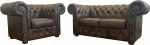 Generisch Chesterfield CASA 2-kohaline tugitool Classic Brown - 160 cm, 105 cm - Itaalia ehtne nahk - K&auml;sitsi valmistatud Poola manufaktuuris - Luksuslik disain elutuppa