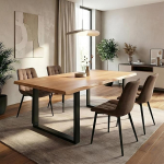 Krok Wood Dublin t&auml;ispuidust s&ouml;&ouml;gilaud metallist jalgadega (p&ouml;&ouml;k, 160 x 90 x 75 cm)