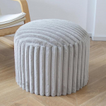 &Uuml;mmargune pouf tool, &uuml;mmargune Bean Bag jalahoob, diivanitooli, jalahoob k&otilde;rgekvaliteedilise kunstkarvkattega, pouf, Bean Pouf padi, siseruumi tool diivanile ja elutuppa, 38 x 50 x 50 cm, Hall