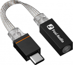 Fosi Audio D2 USB-C 3,5 mm audioadapteri dongle, DAC v&otilde;imendi IM4 IEM k&otilde;rvaklappidele, k&otilde;rvaklappide pesa adapter mikrofoni toega, t&uuml;&uuml;p C (isane) 3,5 mm (emane) 32bit/384kHz