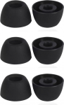 Ultra Comfort Galaxy Buds2 Pro k&otilde;rvaklappide asendamine, Galaxy Buds2 Pro k&otilde;rvaklappide k&otilde;rvaklappide komplekt, silikoonist k&otilde;rvaklappide tarvikud, must, 3 paari