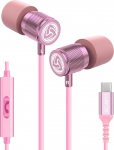 LUDOS Ultra USB C k&otilde;rvaklapid, 5-aastane garantii iPhone 17 16 15 Pro Max Plus Samsung Galaxy S24 S23 Ultra S22 S21 FE S20 A53 A54, USB Type C k&otilde;rvaklapid mikrofoniga In-Ear koos kaabliga iPad Pro 2022 jaoks.