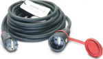 Pikenduskaabel 230 V/16 A IP44 Kummi H07RN-F 3 x 2,5 mm&sup2; tahke kummi ST/KU BD 5 m