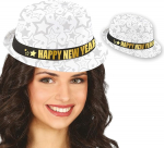 FIESTAS GUIRCA Gangster M&uuml;ts Happy New Year (&Uuml;ks suurus) - M&uuml;ts aastavahetuse pidudele ja j&otilde;ulupidudele - Kost&uuml;&uuml;miaksessuaarid k&otilde;igile - Ideaalne j&otilde;uludeks ja uueks aastaks - Mitmev&auml;rviline