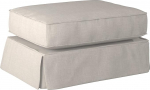 Sunset Trading Horizon Slipcovered Ottoman, helehall
