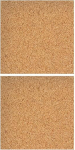 2 Pieces Burr Free Cork Board 30x30cm Multifunctional Cork Photo Board Frameless Cork Board for Wall Household Decoration
