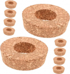 10st&uuml;cke Glas Korkdeckel mit L&ouml;chern f&uuml;r Hydrokultur-pflanzgef&auml;&szlig;e Holzstopfen als Deckel f&uuml;r Vasen und Blumenarrangements Geeignet f&uuml;r Innenr&auml;ume und Dekoration