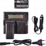 DSTE&reg; 2 asendusakut NP-F770 + LCD topeltlaadija &Uuml;hildub Sony NP-F750, CCD-SC5, DCR-TRV820K, CCD-SC65, DCR-TRV9, CCD-TRV82, DCR-TRV900, CCD-TR3000, CCD-TRV85, DCR-VX200, CCD-TRV820K, CCD-TRV9, CCD-TRV82, CCD-TRV900, CCD-TR3000,