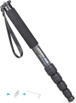 Carbon Fiber Camera Monopod INNOREL RM325C Professional Portable Lightweight Travel Monopod with 5 Sections for Canon Nikon Sony DSLR Camera Video Camcorder Photography Load 12kg