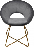 Home Deluxe - Samet, Samet, S&ouml;&ouml;gitoa toolid, V&auml;rv: V&auml;rvi: Hall, Kate: V&auml;rvi: Sametkangas, Raam: Sametkangas: Kuldne, pulberv&auml;rvitud metall, Max. 120 kg, &Uuml;mmargune tool, K&ouml;&ouml;gitool, Elutoatoatool, Polsterdatud tool, Polsterdatud tool