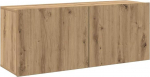 vidaXL TV seinakapp, Artisan tammepuust, 100 x 30 x 41 cm, HiFi kapp, TV-konsool, TV-m&ouml;&ouml;bel, meediakapp, stereokapp, magamistoakapp