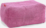 Lounge Pug Small Foot Stool Pouf, Pink Pom-pom Waffle kangas, Pouf, Pouf Bean Bag Stool Living Room