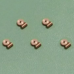 [Remote Control Toy Parts] 5 komplekt 20T 0,2 m Micro Mini Worm Gear Module 0,2 Shaft Gears Sprocket Turbine Auger Inner Hole 1 mm jaoks 1:87 DIY mudel k&auml;igukast - keskkonnas&otilde;bralik Mate
