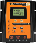 30A50A Solarladeregler PWM MPPT Dual-USB-LCD-Display, Automatische Identifikationssystemspannung, Humanisierte LCD-Anzeige, Geeignet f&uuml;r Autos und Motorr&auml;der (70A)