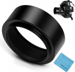 58mm metallist standardne kruvitav standardne objektiivikaitsekork keskelt n&auml;puga Canon Nikon Sony Pentax Olympus Fuji Sumsung Leica kaamerale +puhastuslapp
