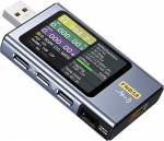 USB-tester, FNB58 USB-meeter 0-7A 4-28V voltmeeter ampermeetri digitaalne USB-tester Bluetooth-triggeriga ja kiirlaadimise tuvastamise USB C-meeter