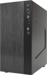 Itek SMALLCOM-B ITOCSCB122 Mini-torni korpus, mATX, 2xUSB3, 2xUSB2, harjatud, must,