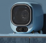 ELIKBH Condensation Tumble Dryer, Portable Mini Spin Dryer, 5 Drying Modes, 0.8 kg Load, Portable Mini Tumble Dryer, Mini Tumble Dryer, for Underwear (Light Blue)