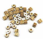 Spindel Worm Gear, hammasratas v&otilde;lli, moodul Pinion mootori v&otilde;lli auk 1.5/2mm v&auml;lisl&auml;bim&otilde;&otilde;t 5.6mm mehaaniline vask hammasratas 10tk / partii (suurus: 2mm Solid, v&auml;rv : 12 hammast,