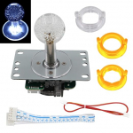 SJ@JX Arcade LED Joystick Sanwa Style Fight Game Joystick LED Stick Retro Joy &uuml;mmargune kaheksanurkne piiraja Retro Pie Raspberry Pi Mamma Jamma jaoks