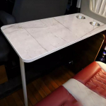 Klappbarer Campingtisch f&uuml;r Wohnmobil, Outdoor, Esstisch, Picknicktisch, Wandmontage, Klapptisch f&uuml;r Wohnmobil, geeignet f&uuml;r Picknick, Essen im Freien (Farbe: A)