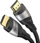 KabelDirekt 8K/4K HDMI 2.1 kaabel - 2 m - HDMI sertifitseeritud k&otilde;rgeima kvaliteedi jaoks (8K@60Hz, Ultra High Speed/48G, uusim standard, optimaalne PS5/Xbox, monitor/TV/Projektor, h&otilde;bedane).