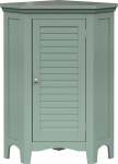 Elegant Home Fashions Glancy vabalt seisev nurgakapp Sage Green Slat Door