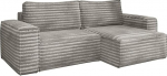 Kaiser M&ouml;bel - nurgadiivan magamisfunktsiooniga ja voodikastiga - Corduroy, 248 cm lai, 140 cm s&uuml;gav - suur lamamispind 140 x 200 cm - BOHOO diivan L-kujuline, Ottomani paremal - Hall