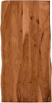 SAM Toni puidust lauaplaat, 120 x 60 cm, massiivne akaatsiapuidust lauaplaat + p&auml;hklipuu v&auml;rvi, servaplaat DIY, sobib t&ouml;&ouml;laudadele, laudadele ja aknalaudadele.