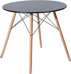 IPOTIUS iotius s&ouml;&ouml;gilaud m&ouml;&ouml;bel, Puidust s&ouml;&ouml;gilaud &uuml;mmargune skandinaavia 2 kuni 4 inimesele, kaasaegne k&ouml;&ouml;gilaud puidust jalgade ja metallraamiga, 80 x 74 cm.