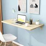 Klappbarer, an der Wand montierter Werkbank-Klapptisch, wandmontierter Tisch, klappbar, f&uuml;r kleine R&auml;ume, Schreibtisch, B&uuml;ro, Zuhause, K&uuml;che, an der Wand montierter Esstisch (mehrere Gr&ouml;&szlig;en)