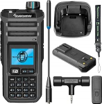 HYS Quansheng TK-11(5) 10W VHF / UHF Walkie Talkie, TYPE-C laadimisport ja 2500mAh aku, 999 kanali number, spektrianal&uuml;saator, professionaalne kahesuunaline raadiojaam