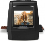 Digitaalne filmiskanner, iseseisev slaidiskanner ja negatiiviskanner teisendab 35 mm, 126, 110, Super 8 ja 8 mm negatiivid ja filmidioode JPEG-piltideks, 2,4-tolline LCD-ekraan