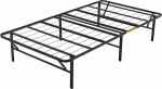 Amazon Basics Folding Platform Bed Frame, No Tools Required for Assembly, Underbed Storage