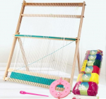 Jomewory Loom Off, Loom Set, Loom Factory, Weaving Machine School Loom for Weaving Design, Multi-Craft Weaving, Textile Sewing Tool, Arts Frame for Beginners, 49 x 64 x 3 cm