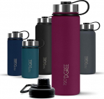 720&deg;DGREE "noLimit" roostevabast terasest joogipudel 710 ml, lekkekindel, gaseeritud jookide jaoks, BPA-vaba, termospudel, isoleeritud pudel kruvikorgiga lastele, koolile, spordile + tasuta spordikaane