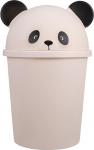 AOKWAWALIY Panda Rubbish Bin Cute Waste Paper Bin for Waste Paper Bin for Girls Waste Bin in Bathroom Waste Bin Plastic Household Office Outdoor Dog