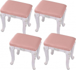 KUMIAO Wasserdichte PU Leder Eitelkeit Hocker Abdeckung - Stretch 2-teilige Barhocker Stuhl Abdeckung f&uuml;r Wohnzimmer - Rechteckige Pub Thekenhocker Stuhl Abdeckungen