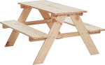 Happy People 75205 Children's Wooden Furniture Set, Natural, Medium