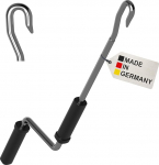 BAUHELD&reg; markiisikang koos lihunikonksuga, valmistatud Saksamaal, markiisipulk tsingitud terasest, 100 cm, k&otilde;rgtugevast plastikust k&auml;epide, &uuml;hildub ovaalsete markiisi aasadega, metallist.