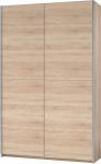 Stella Trading Kiire elegantne riidekapp suure hoiuruumiga, mitmek&uuml;lgne l&uuml;kanduksega riidekapp Sonoma tammepuidust, 125 x 195 x 38 cm (B x K x S)