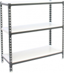 Simon Rack Simonclick raskeveohoidla, 1000 x 900 x 500 mm, maksimaalne koormus 180 kg, 3 reguleeritavat riiulit, keldri riiul, hoiuriiul, antratsiit/valge