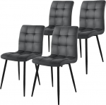 ML-Design S&ouml;&ouml;gitoatoolid, 4 tk, antratsiit, sametkattega k&ouml;&ouml;gitoolid, seljatoega elutoatoolid, metalljalgadega polsterdatud tool, ergonoomiline tool s&ouml;&ouml;gilauale, s&ouml;&ouml;gituba