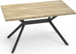 LEWE Puidust s&ouml;&ouml;gilaud, suurem&otilde;&otilde;tmeline k&ouml;&ouml;gilaud, 140 x 80 x 76 cm, vastupidav s&ouml;&ouml;gilaud, mitmek&uuml;lgne laud, kergesti puhastatav, kriimustuskindel, (hele puidumass)