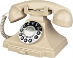 Juhtmega Vintage telefon, Retro lauatelefonid koju, &uuml;he liiniga vanamoodne kodutelefon valju helinaga eakatele, klassikalised antiik lauatelefonid kontorisse/hotellile